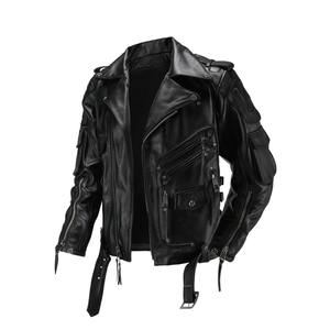 Chaqueta de Motociclista de Cuero Natural para Hombre Copersian, Capa Superior Informal, Estilo Vintage Retro, Traje de Moto, Chaqueta Lisa Teñida - Dropshipping - Product Image 4