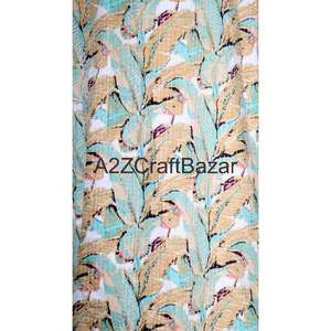 Robe Kimono Vintage 100% Coton à Imprimé Floral, Fermeture à Cordon, Manches Longues, Longueur Short - Mariage Indien, Demoiselle d'Honneur - Product Image 5