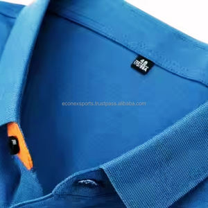 Polo de sport Econex pour homme, col rayé, manches courtes, tissu respirant, fournisseur de polos - Product Image 5