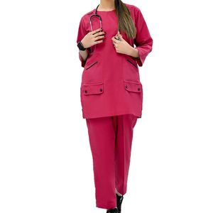 Uniforme de gommage médical pur dernier tissu doux sur mesure de haute qualité en gros pour service clinique - Product Image 4