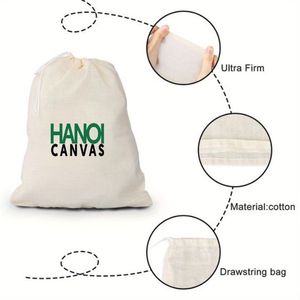 Hot Selling Eco-Friendly Cotton <b>Canvas</b> <b>Drawstring</b> Dust <b>Bags</b> Customized Size Vintage Fashionable National Lady Dress Logo All - Product Image 5