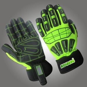 Guantes ligeros y duraderos resistentes a impactos con protectores de nudillos acolchados Guantes resistentes a impactos con tela elástica - Product Image 5