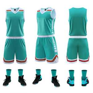 Uniformes de Baloncesto Lisos para Hombre al por Mayor LJ, Manga Corta, Material de Poliéster Transpirable de Secado Rápido, Se Acepta Logotipo Personalizado - Product Image 5