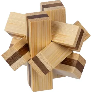 Giochi Puzzle in Bambù Personalizzati Inge, Gadget Promozionali Realizzati con Materiali Sostenibili - Product Image 1