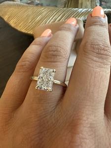 แหวนเพชร CVD สำหรับผู้หญิงสำหรับงานหมั้นแต่งงานเครื่องประดับชั้นดีของขวัญจากนักออกแบบในห้องปฏิบัติการที่สง่างาม - Product Image 3