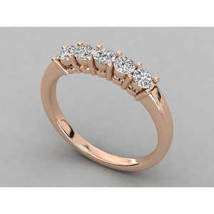 Bague en diamant de laboratoire 10K pour femmes, taille brillant - Product Image 4