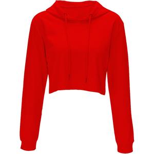 400 gsm blanc logo personnalisé décontracté surdimensionné cropttop lourd unisexe hip hop street style femmes sweats à capuche - Product Image 6