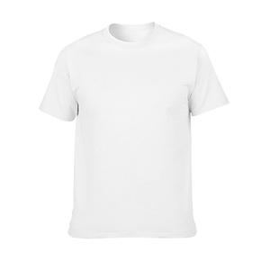 Camiseta Unisex con Logotipo Personalizado, 100% Algodón, Color Sólido, Talla Grande, Camiseta Blanca para Hombre, Tejido de Punto - Product Image 2