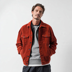 Winter Trucker <b>Jacket</b> Men Warm <b>Corduroy</b> Button Down Custom <b>Corduroy</b> <b>Jackets</b> Streetwear <b>Corduroy</b> Trucker <b>Jacket</b> Tops Men's - Product Image 3