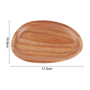 Plateau en bois ovale irrégulier pour collations Vaisselle Ustensiles de cuisine Écologiquement et sans danger pour la santé Produits vietnamiens en gros. - Product Image 5