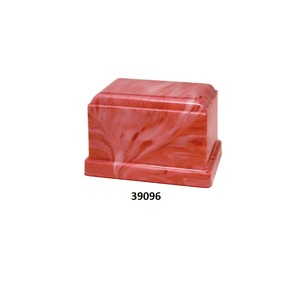 Urna conmemorativa de cremación de mármol cultivado negro natural recién llegada para proveedores, urna grande decorativa para cenizas funerarias con bolsa gratis - Product Image 5