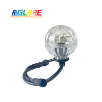 60mm 24V 16pcs Leds Programme RVB Lumières LED Fairground Cabochon Lumière Amusement Amusement Éclairage LED Pixel