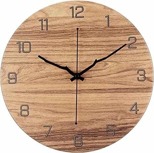 Reloj de pared de madera decorativo grande con diseño minimalista, mecanismo silencioso para el hogar, hotel y cafetería, personalizado, hecho a mano - Product Image 2