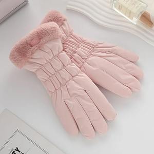Guantes de Moda Ecológicos para Mujer, Invierno 2025, Cálidos, Resistentes al Viento, Impermeables, Forro de Felpa, para Clima Frío, Deportes al Aire Libre, Ciclismo - Product Image 2