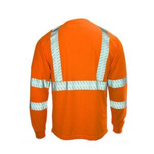 Camisa de uniforme de trabajo de alta visibilidad personalizada camisa de hombre de manga larga de construcción de seguridad reflectante de seguridad - Product Image 6