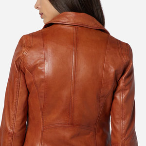 Chaqueta de cuero transpirable para invierno cálido para mujer, ropa informal, chaqueta de cuero para mujer, tendencia superior, bolsillos con cierre de cremallera - Product Image 4