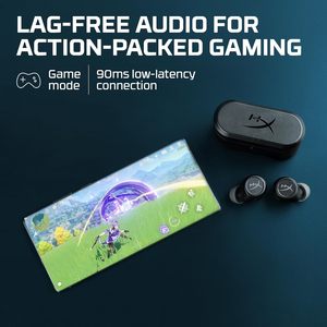 HyperX 727A5AA Cirro Buds Pro True Wireless Earbuds Active Noise Cancellation ANC Ambient Sound <strong>Bluetooth</strong> 5.2 IPX4 PC Switch - Product Image 5
