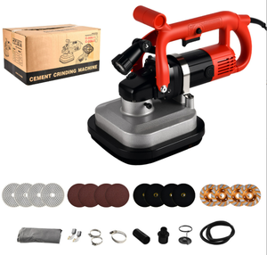 HC-100 चीन गर्म बिक्री अच्छी गुणवत्ता वाले इलेक्ट्रिक छोटे हैंडहेल्ड चार हेड कंक्रीट फ्लोर ग्राइंडर पॉलिशर मशीन - Product Image 5