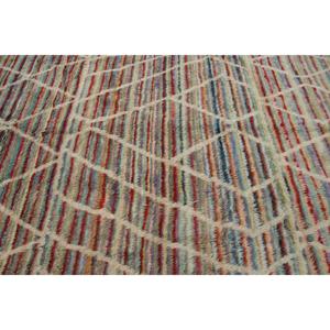 พรมวินเทจตุรกี ขนาด 8.8x12 ฟุต (268x365 ซม.) สีแดงน้ำเงินลายอิคัต - Product Image 5