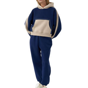 Ensemble de survêtement décontracté pour femme, coupe ajustée, avec logo personnalisé, le plus vendu, meilleur prix - Product Image 1