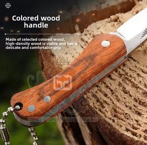 Couteau pliant de haute qualité en acier 3cr13, manche en plastique, style bouton poussoir, multifonctionnel, personnalisable OEM, couteau de camping - Product Image 4