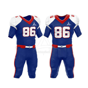 Uniforme de football américain sur mesure respirant, taille plus, manches courtes, tissu 100% polyester pour les équipes et les joueurs, fabriqué au Pakistan - Product Image 4