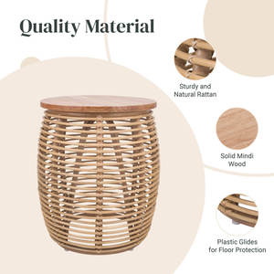 โต๊ะไม้ด้านบนสุดสำหรับเฟอร์นิเจอร์ห้องนั่งเล่น - Product Image 6