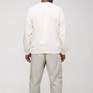 <b>Top</b> Quality Long Sleeve Sweatshirts Drop Shoulder <b>Mock</b> <b>Neck</b> Loose Pullover Printed Sweatshirt For Men Clothing Manufacturer - Product Image 3