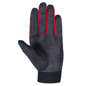 Gants de frappe de baseball personnalisés, résistants et antidérapants en cuir fendu de qualité supérieure avec logo et design - Product Image 2