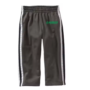 Pantalon de survêtement ample pour homme, bordeaux, avec surpiqûres contrastées, cordon de serrage à pompons, taille élastique, logo personnalisé, style streetwear - Product Image 3
