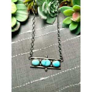Jameson Garcia Kingman Turquoise & Sterling Silver Necklace for Gift Occasions - Product Image 1