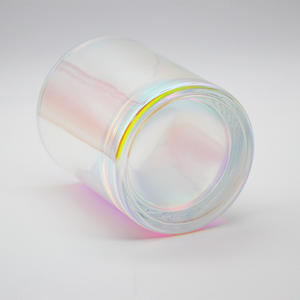 ขวดโหลแก้วเปล่าชุบเคลือบสีรุ้งพร้อมกล่องฝาปิดสุดหรูสำหรับตกแต่งบ้านเพื่อความบันเทิง - Product Image 4