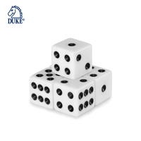 5 dés dans un étui en plastique, jeu de dés de jeu standard personnalisé