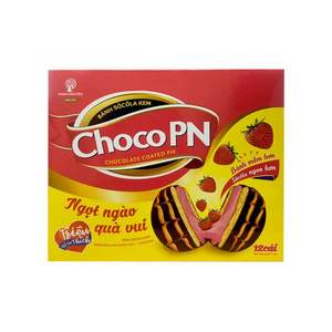 Sweet Taste Sugar <b>Cookies</b> Bulk Choco PN 264g <b>Box</b> Cocoa Flavored Chocolate Wafers Soft Marshmallow Strawberry Jam Biscuits - Product Image 5