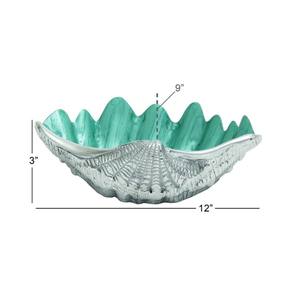 Bol de fruits décoratif abstrait en métal en aluminium direct d'usine avec émail de couleur bleue conception personnalisée en gros arrivée supérieure - Product Image 5