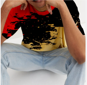 Nouveau design, logo personnalisé, t-shirt tye dye pour hommes, t-shirt de musculation, t-shirt court surdimensionné pour hommes, vente en gros - Product Image 4