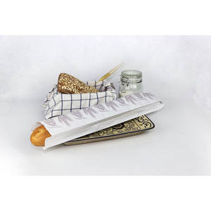 Sacchetti per Alimenti Bianchi 5x58cm con Stampa Espigas, Carta Professionale, 1000 Pezzi, B2B - Product Image 1