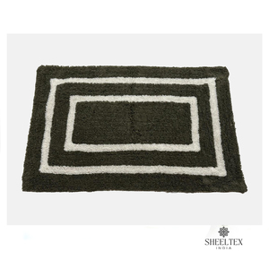 Alfombrillas de baño con mechones de algodón 100% de alta calidad, características antideslizantes de lujo modernas, producto de hotel para el hogar más vendido a precio con descuento - Product Image 6
