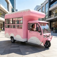Camion de restauration mobile personnalisable avec congélateur et équipement commercial pour bananes enrobées de chocolat