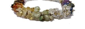 Pulsera de cristal Sevan Chakra Chips Beads Stone Crystal Gemstone Joyería de moda Hombres y mujeres Regalo Energía - Product Image 3