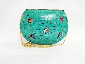 Aaliyan impex กระเป๋าคลัทช์ดีไซน์โลหะโมเสกทำด้วยมือของผู้หญิงทำด้วยมือของผู้หญิง - Product Image 6