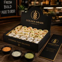Boîtes de restauration personnalisées avec logo AT PACK |   Boîtes d'emballage alimentaire jetables pour sandwichs, burritos et restaurants