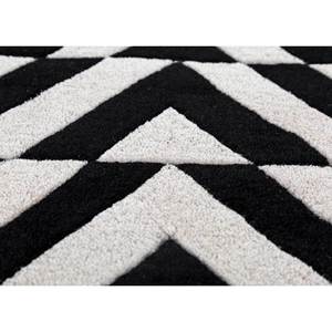Adrift Wool <b>Hand</b> <b>Tufted</b> Grey & Black Chevron <b>Rug</b> for Home Tra-15152 - Product Image 3