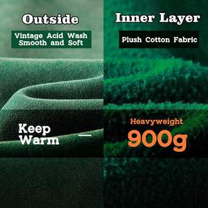 Customized 100% Cotton Hoodie Digital Tie-Dye Acid Wash <b>3D</b> Embroidery Stonewashed Techniques OEM Service Front Placement - Product Image 5