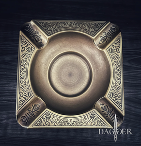 Grand cendrier en laiton classique avec bol profond pour patios extérieurs - Product Image 3