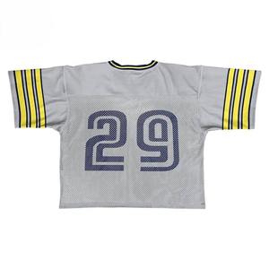 Maillot de football américain de haute qualité, crop top, sublimation, nom et numéro d'équipe personnalisés, uniforme, taille plus, 100% polyester - Product Image 2