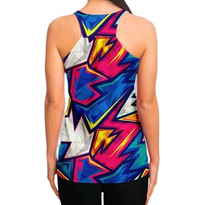 Débardeur court en polyester respirant à séchage rapide, imprimé en relief personnalisable, haute qualité, multicolores, style urbain pour femmes - Product Image 6