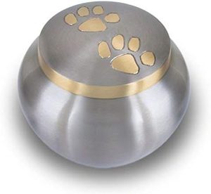 Golden Finish Metal Aluminium Metal <b>Pet</b> <b>Urn</b> for Dog Cats <b>Ashes</b> in Enamel Finished in Wholesale Prices in Export Quality - Product Image 5
