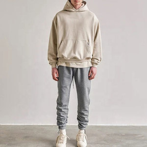 Sudadera recortada en blanco de gran tamaño con logotipo personalizado, ropa de calle de alta calidad, Sudadera con capucha, sudadera recortada boxy de algodón pesado - Product Image 5