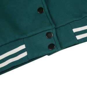 Chaqueta Universitaria de Mujer de Alta Calidad, Hecha a Medida, Satén Transpirable, Mangas Regulares, Fabricante Profesional - Product Image 3